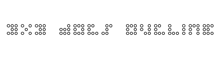 3x3 dots Outline Шрифта