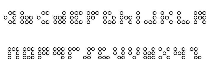 3x3 dots Outline Fonte MINÚSCULAS