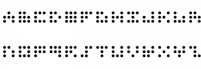 3x3 dots Fuentes MAYÚSCULAS