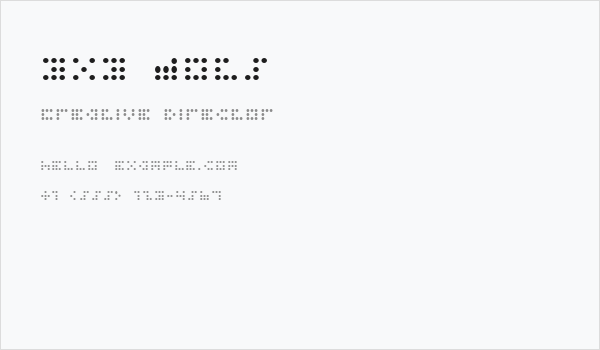 3x3 dots Business Card