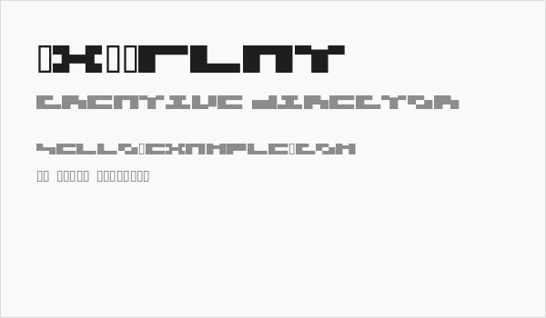 3x3-flat Business Card