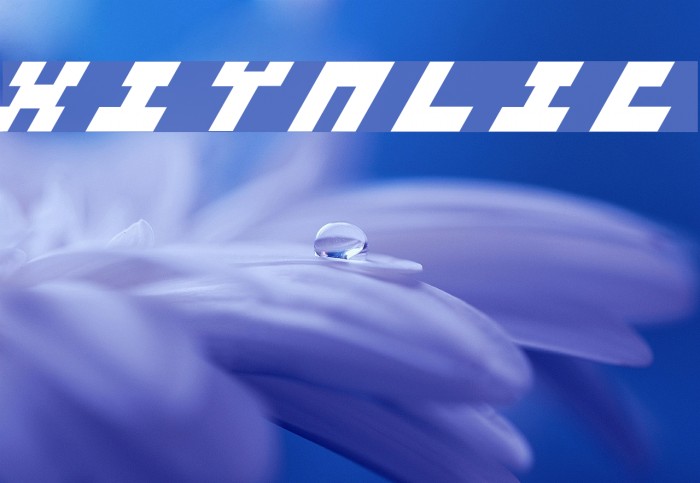 3x3-italic Font examples