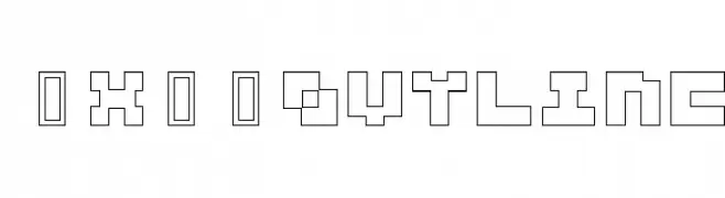 3x3-outline  免费字体下载