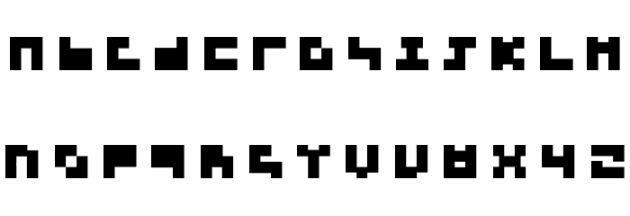3x3-regular Font LOWERCASE