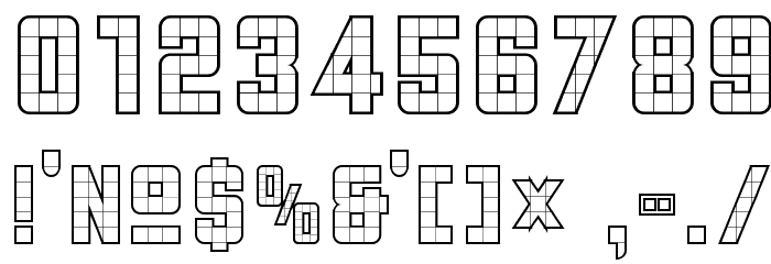 3x5 Outline Font OTHER CHARS