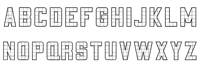 3x5-Outline Font LOWERCASE