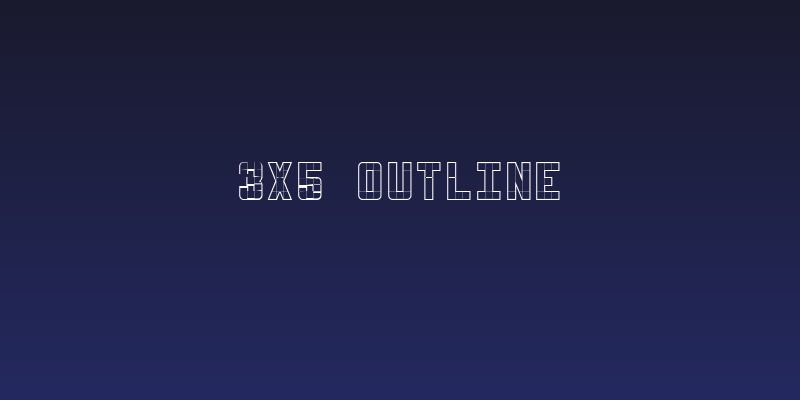 3x5  Outline Social Header