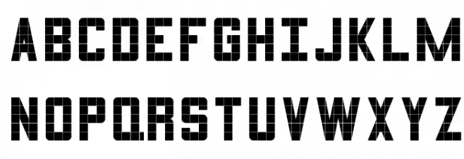 3x5 Schriftart Groß
