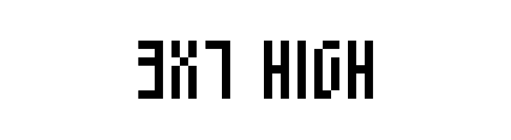 3x7 High Font