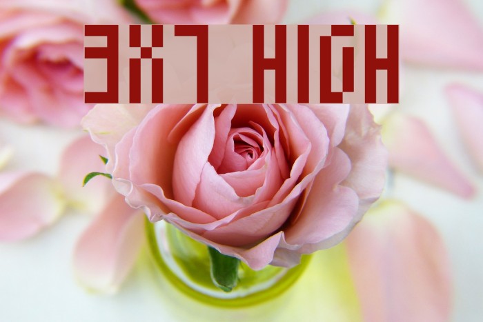 3x7 High Font examples