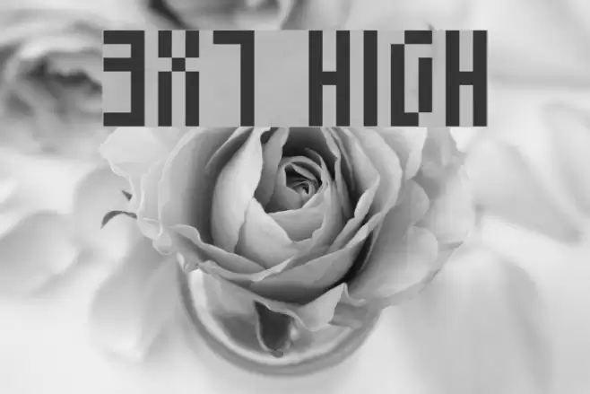 3x7 High Font examples