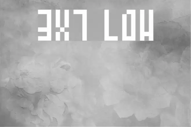 3x7 Low Font examples