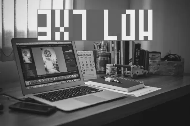 3x7 Low Font examples