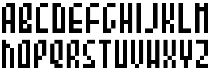 3x7 Low Font Litere mici