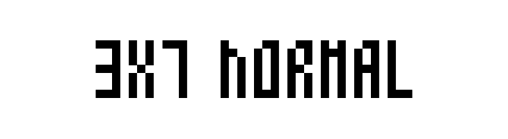 3x7 Normal Font