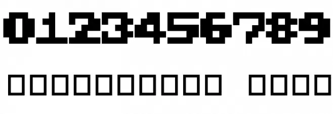 5X5 Basic Schriftart Anderer Schreiben