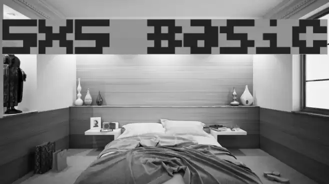 5X5 Basic Schriftart examples