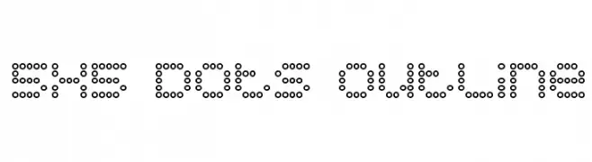 5x5 Dots Outline  Fuentes Gratis Descargar
