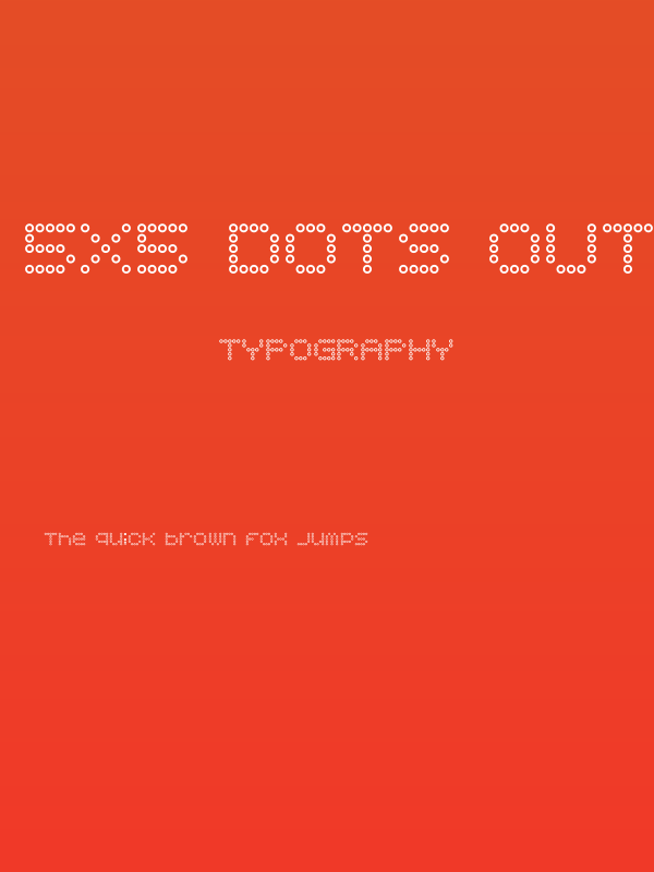 5x5 Dots Outline Poster