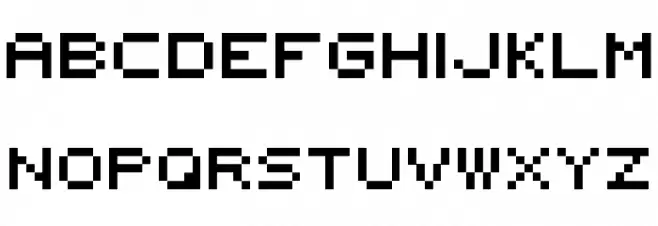 5x5 rounded フォント 大文字