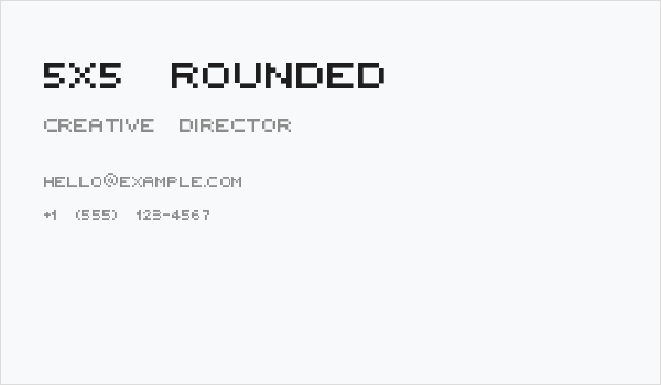 5x5 rounded Business Card