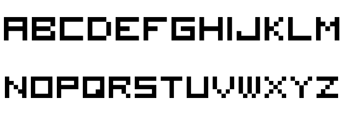 5x5 square Font LOWERCASE
