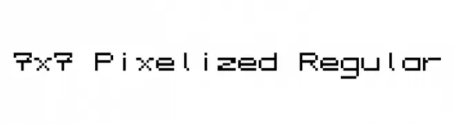 7x7  Pixelized Regular  baixar fontes gratis