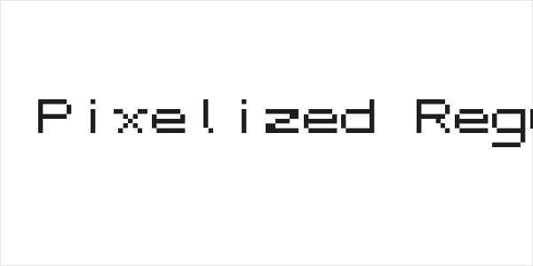 7x7  Pixelized Regular Logo