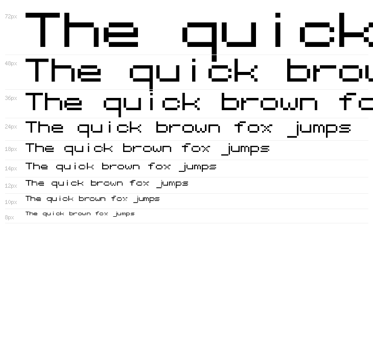 7x7  Pixelized Regular Waterfall