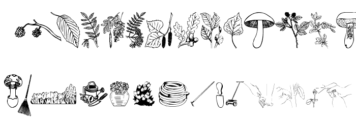 4YEOgarden Font LOWERCASE