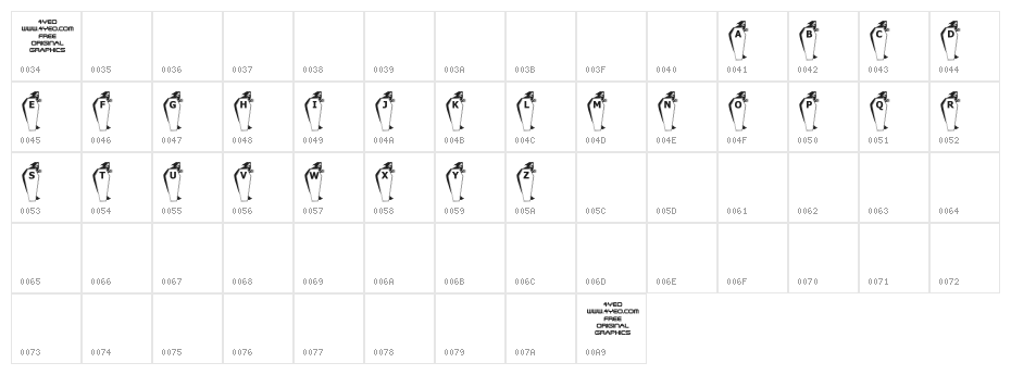 4YEOhalloween Character Map