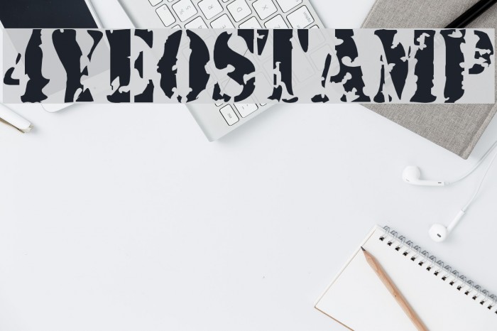 4YEOstamp Font examples