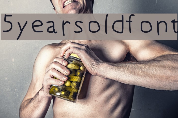 5yearsoldfont Font examples