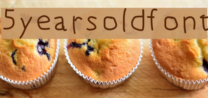 5yearsoldfont Font examples