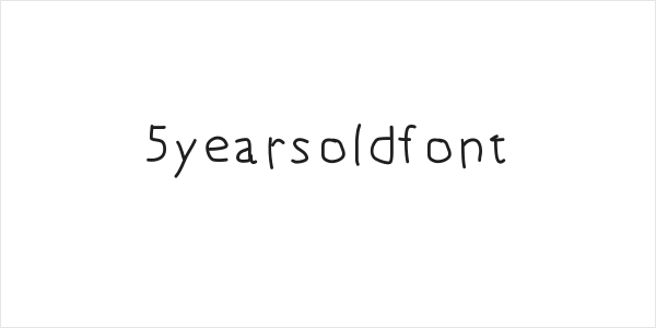 5yearsoldfont Logo