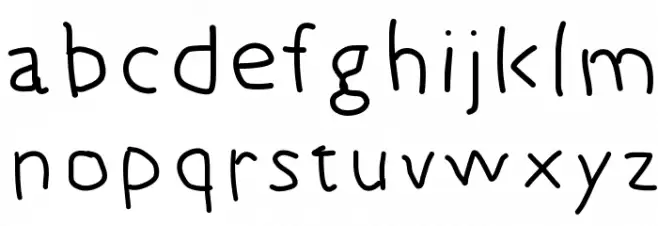 5yearsoldfont Font LOWERCASE