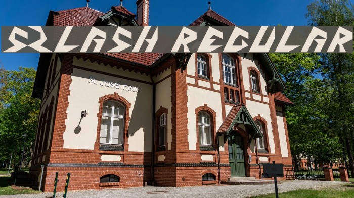 5Zlash Regular Font examples