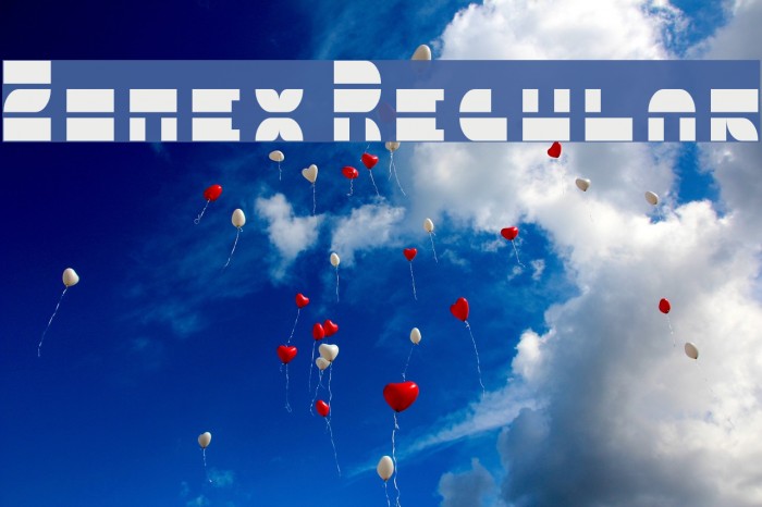5Zonex Regular Font examples