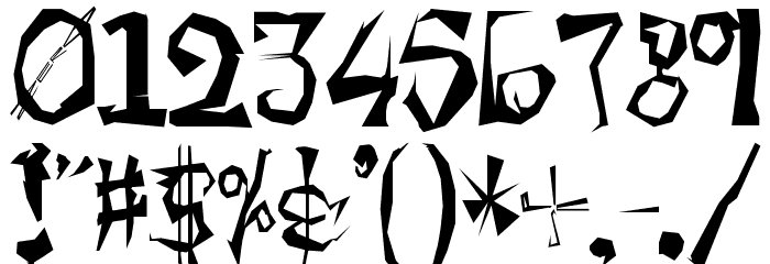 !Zugzwang Font OTHER CHARS