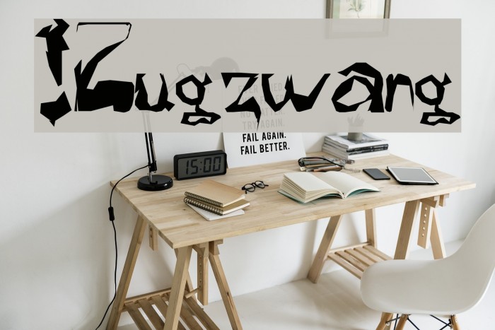 !Zugzwang Font examples