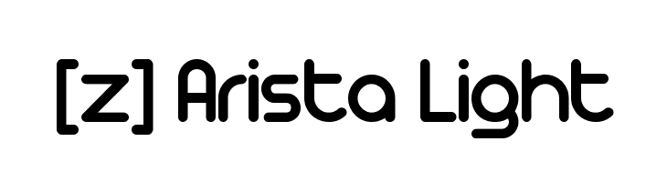 [z] Arista Light Font