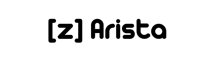 [z] Arista  フリーフォントのダウンロード