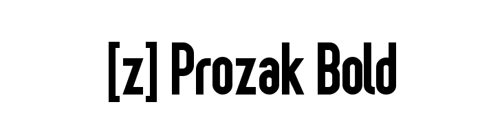 [z] Prozak Bold  नि: शुल्क फ़ॉन्ट्स डाउनलोड
