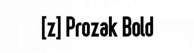 [z] Prozak Bold  Fuentes Gratis Descargar
