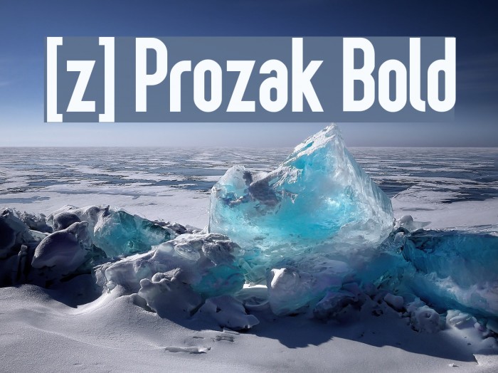 [z] Prozak Bold Шрифта examples