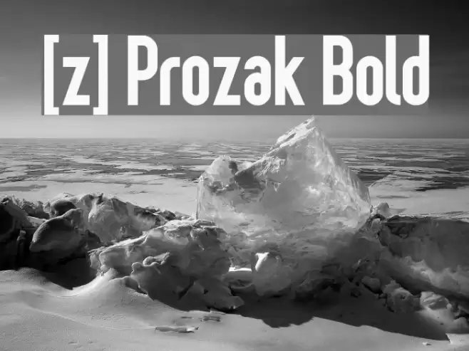 [z] Prozak Bold Шрифта examples