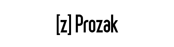 [z] Prozak Шрифта