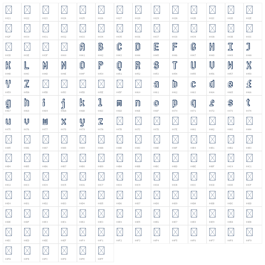 3D Pixel Regular Character Map