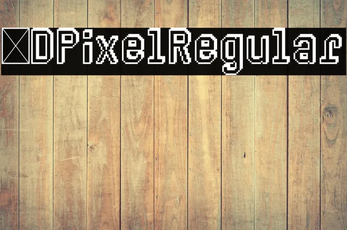 3D Pixel Regular Example 1