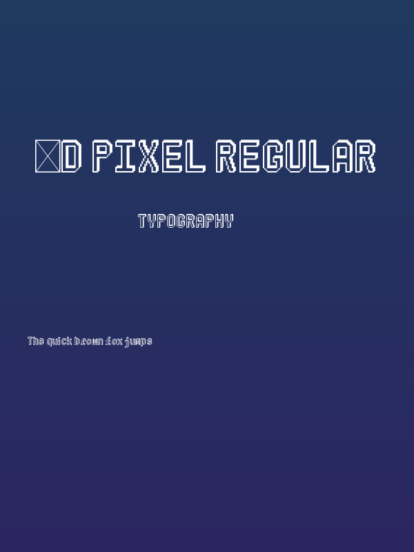 3D Pixel Regular Poster